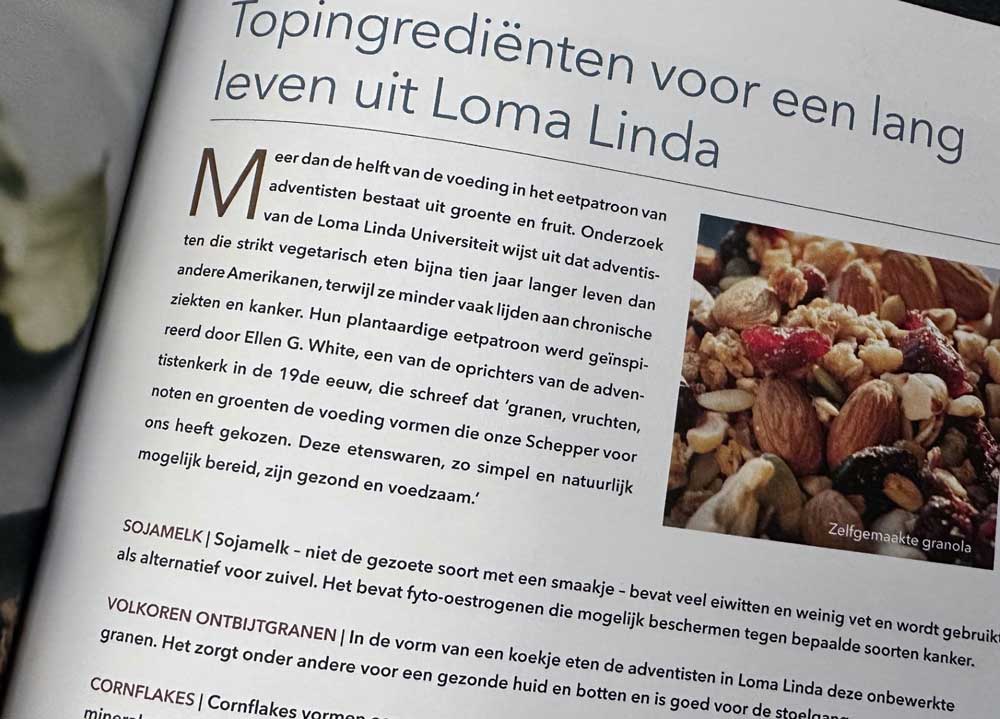 Boek met tips over de blue zones