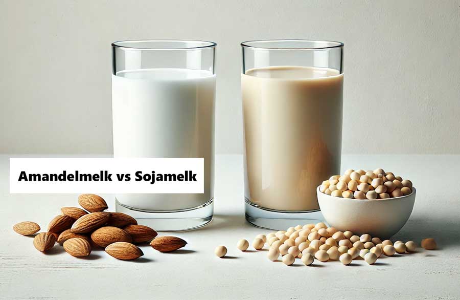 Amandelmelk vs sojamelk, wat is gezonder?