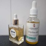 Gisou haarolie en Jojoba-olie voor haar en huid