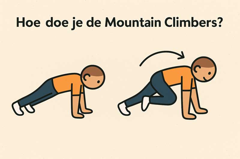 Instructie oefening Mountain Climbers