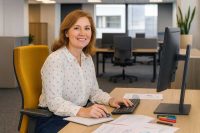 Goede zithouding tijdens het werken