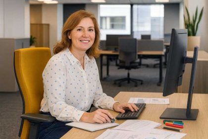 Goede zithouding tijdens het werken