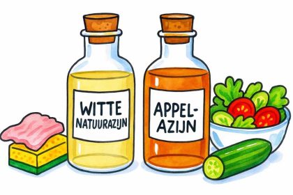 De verschillen tussen natuurazijn en appelazijn