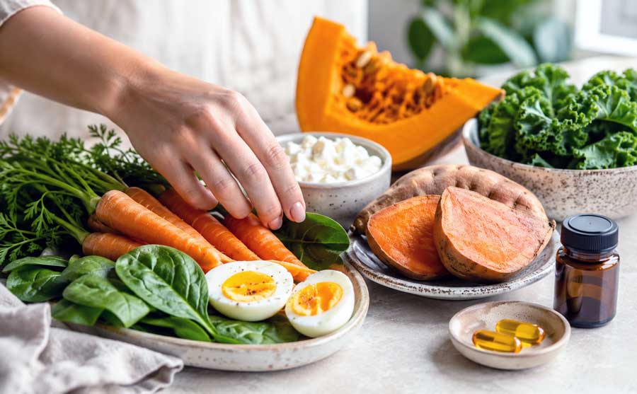 Vitamine A in voeding en in supplementen