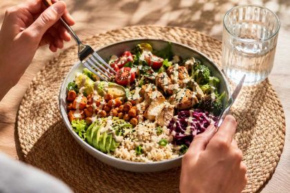 Ideeën voor een snelle gezonde lunch zonder gluten. zoals deze buddhabowl.